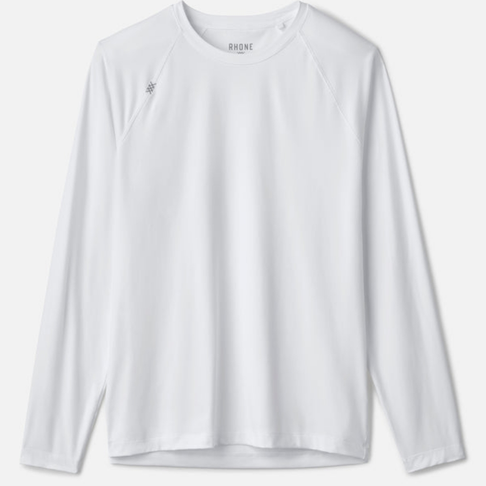 Rhone Reign Long Sleeve Tshirt Tee Small White